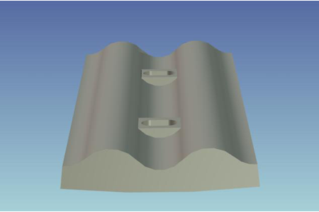 Fig.6 Double Wave Peaks Design Plan Of Overflow Mill Cylinder Liner