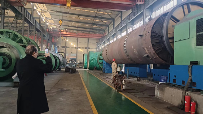 middle eastern customers visited cic for project progress on two sets of 47 7m ball mills 2