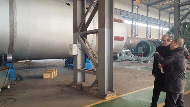 middle eastern customers visited cic for project progress on two sets of 47 7m ball mills 1