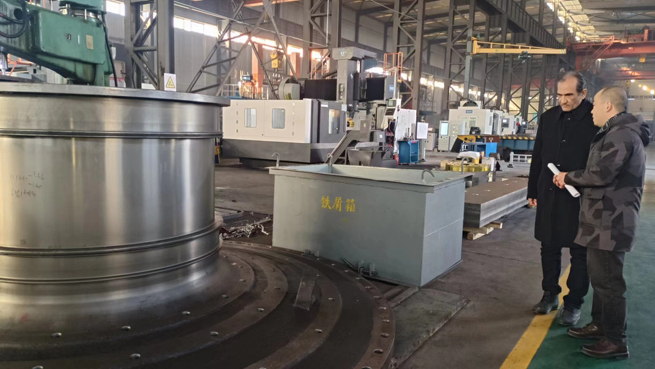 middle eastern customers visited cic for project progress on two sets of 47 7m ball mills 3